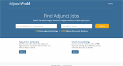 Desktop Screenshot of adjunctworld.com