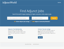 Tablet Screenshot of adjunctworld.com